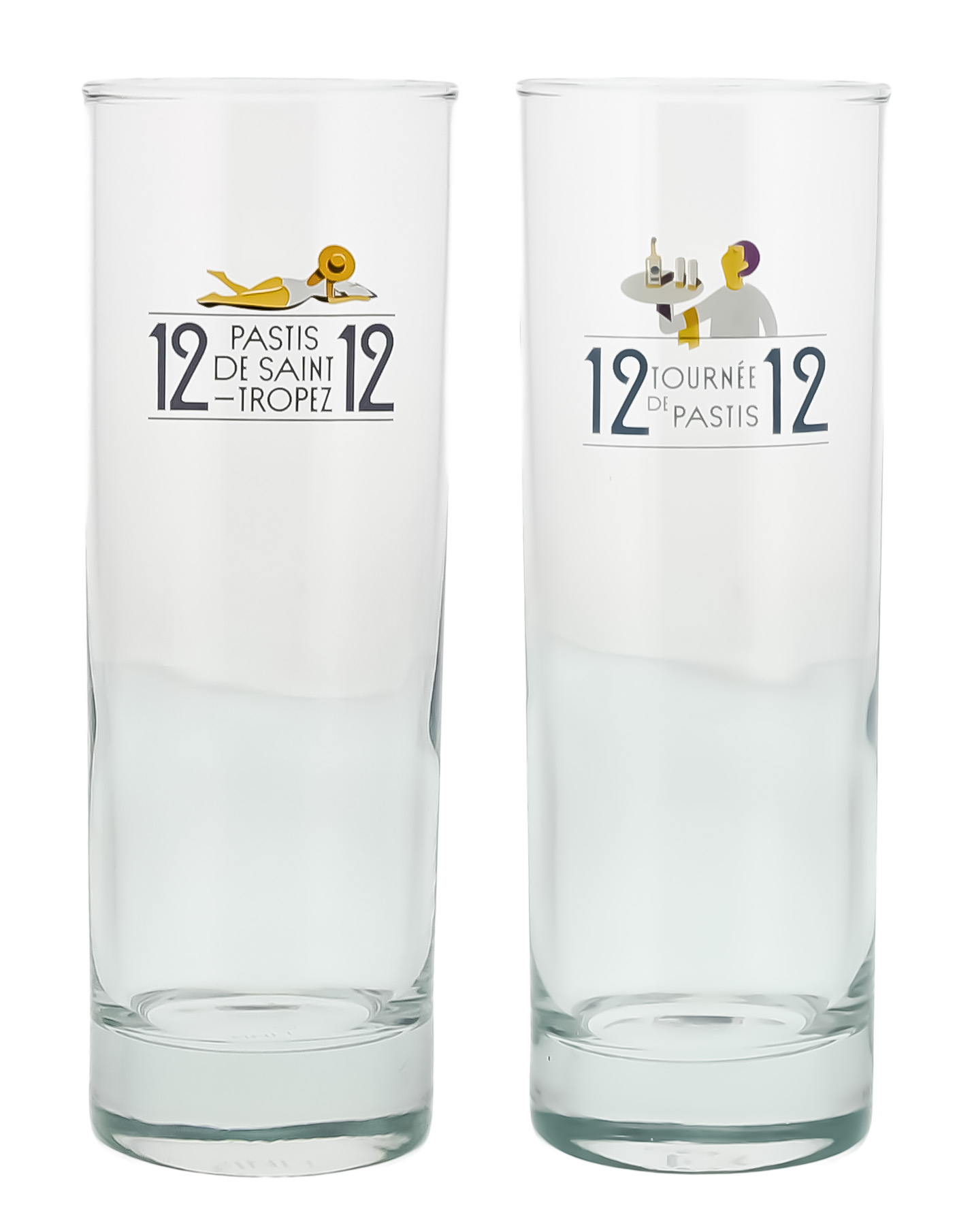 12/12 Pastis de Saint Tropez Tube Glass 22cl