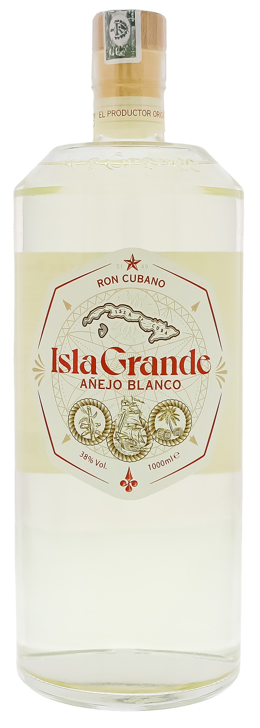 Isla Grande Ron Anejo Blanco 1,0L