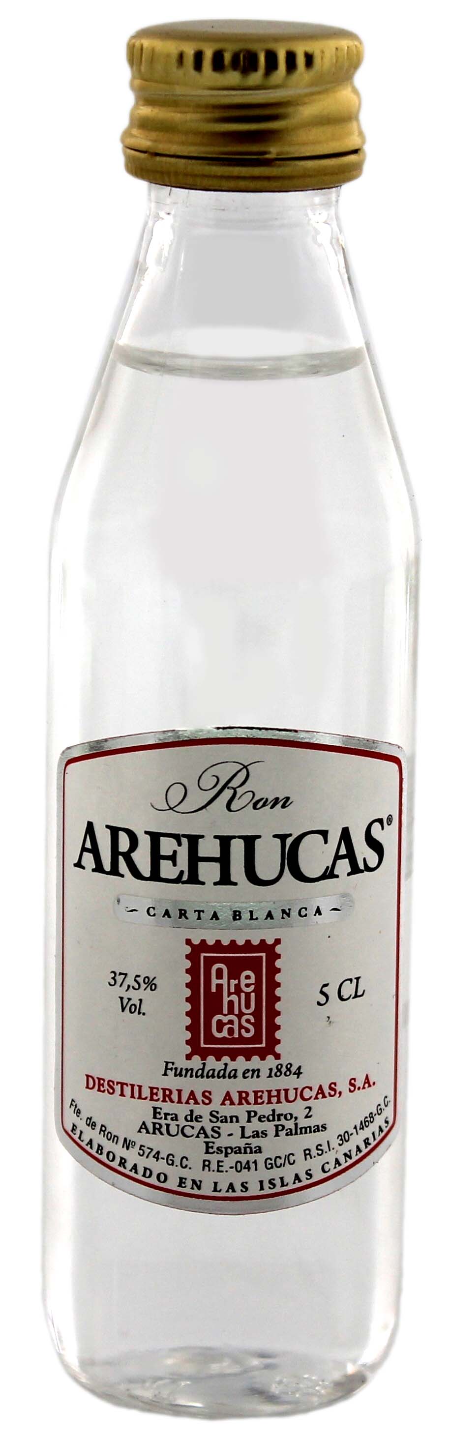Arehucas Carta Blanca Miniatures 0,05L