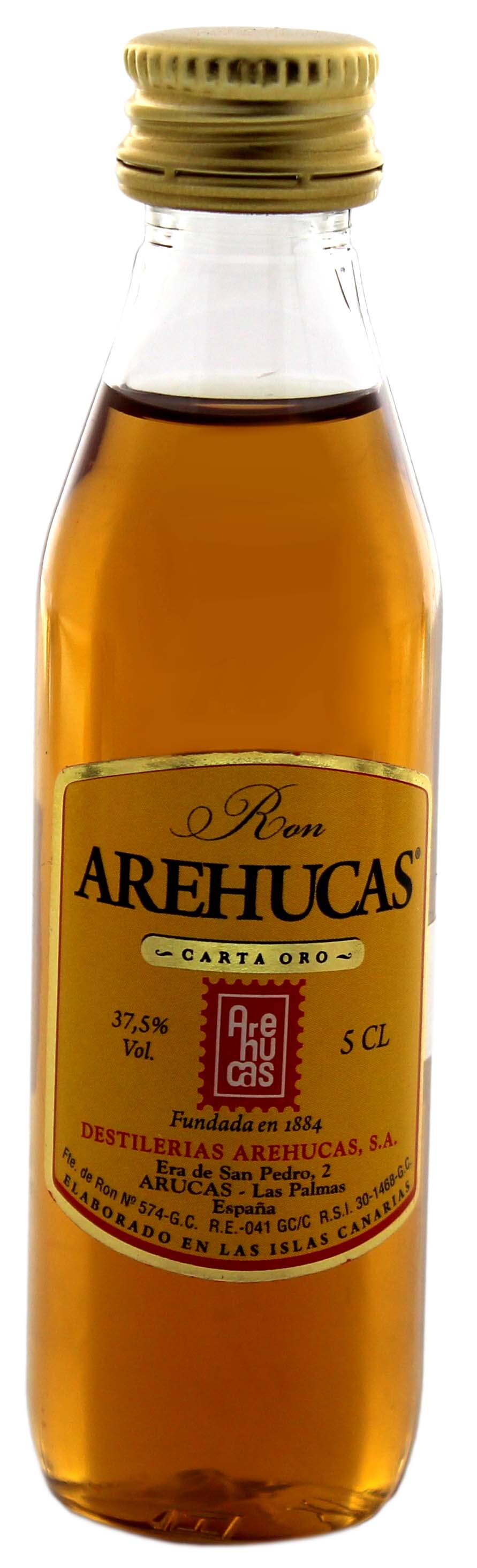 Arehucas Carta Oro 1YO Miniatures 0,05L