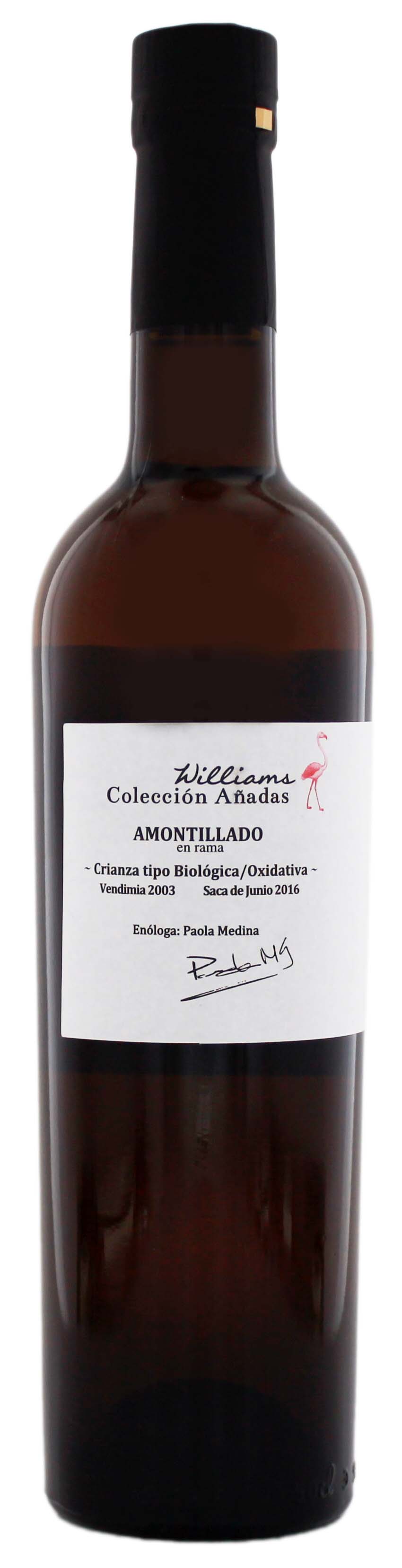 Williams Coleccion Anadas Amontillado En Rama 2003 Sherry 0,5L