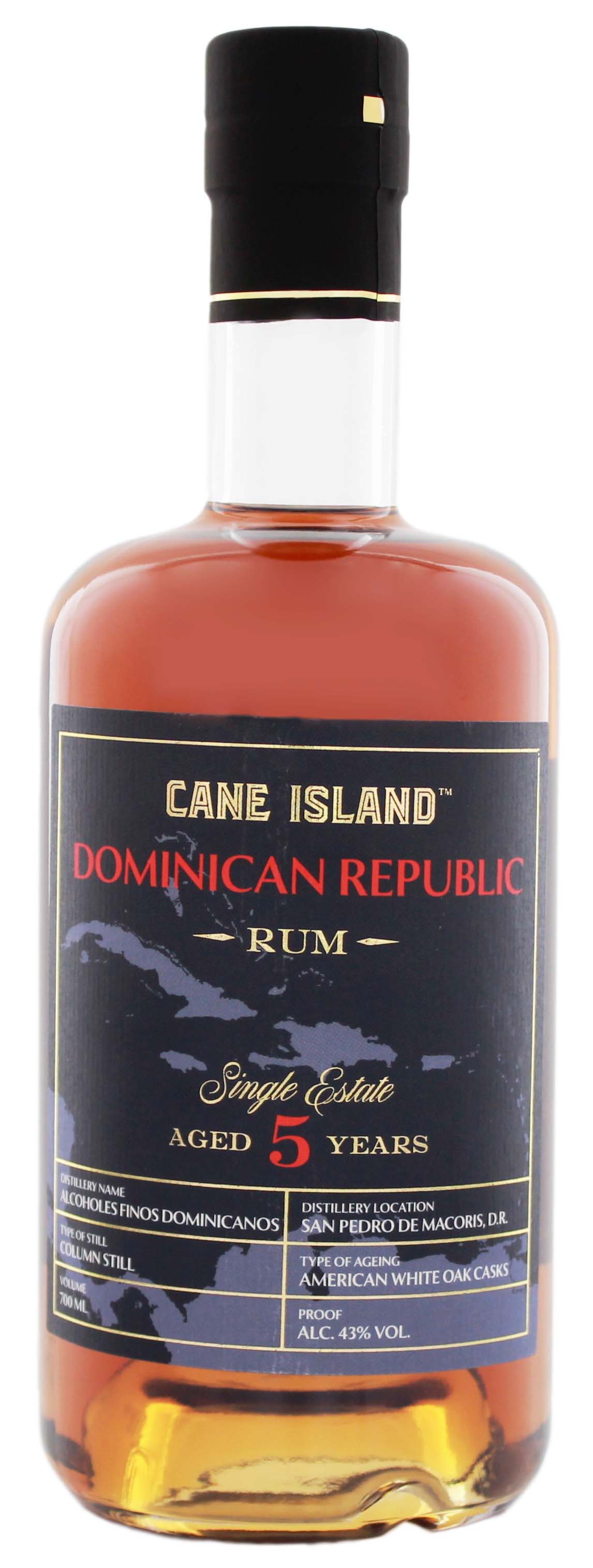 Cane Island Dominican Republic Single Estate Rum 5YO 0,7L