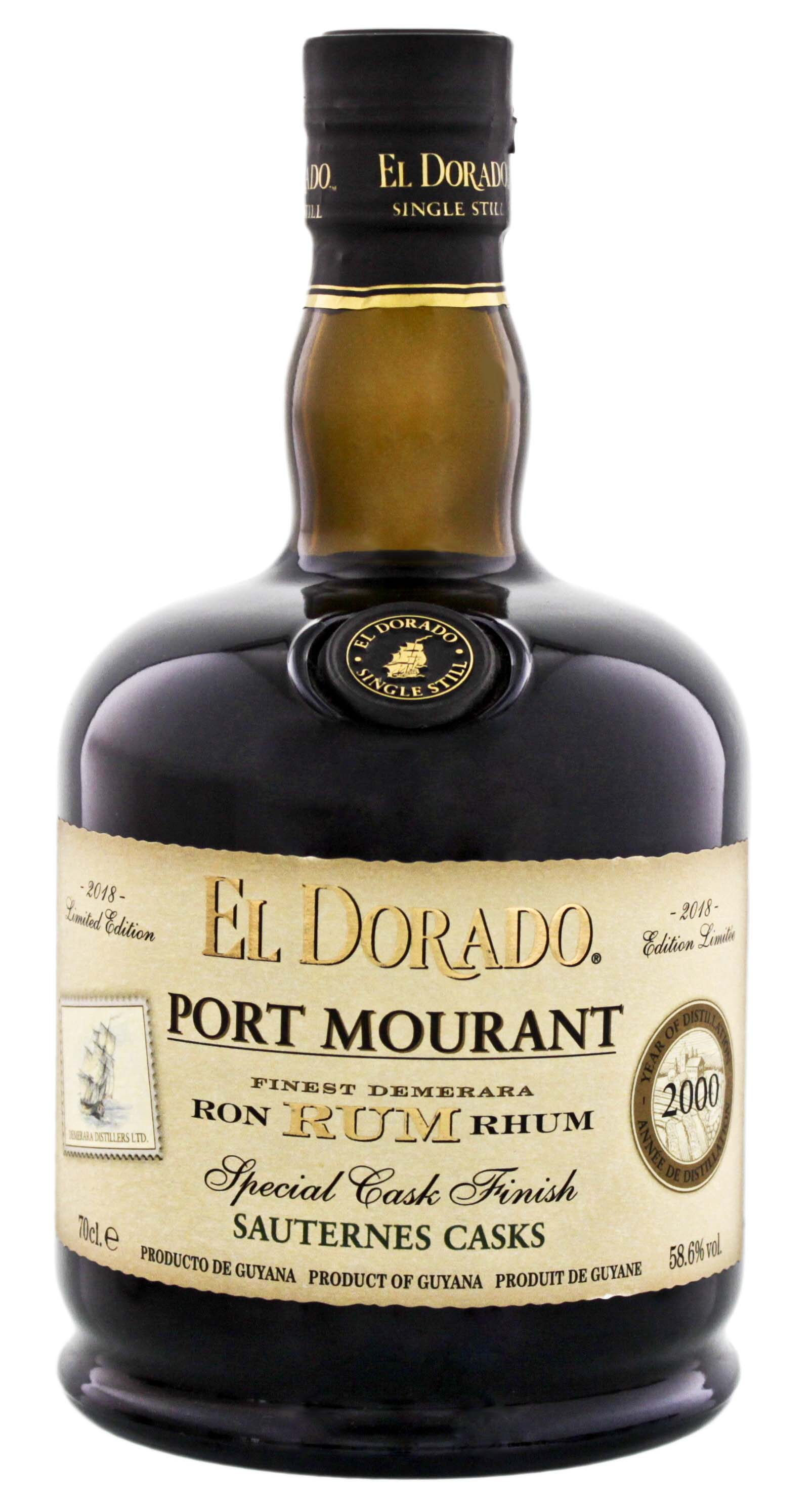 El Dorado Rum Port Mourant Sauternes Special Cask Finish 2000 Limited Edition 2018 0,7L