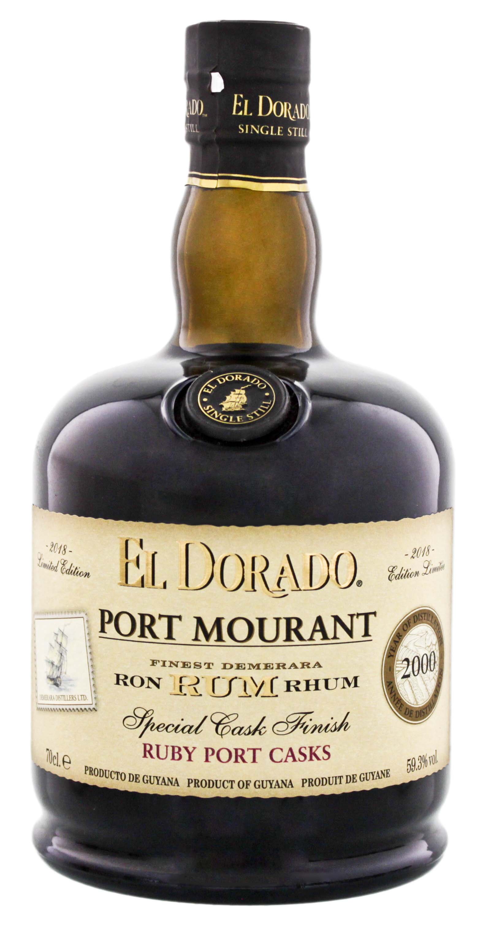 El Dorado Rum Port Mourant Ruby Port Special Cask Finish 2000 Limited Edition 2018 0,7L